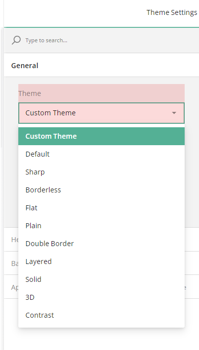 Select a survey theme